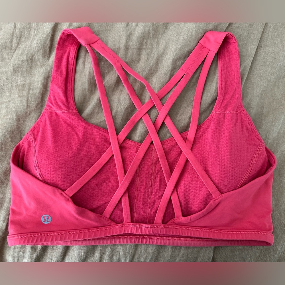 lululemon athletica Pink Strappy Sports Bra